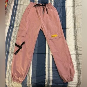 Dusty Pink Cargo Pants